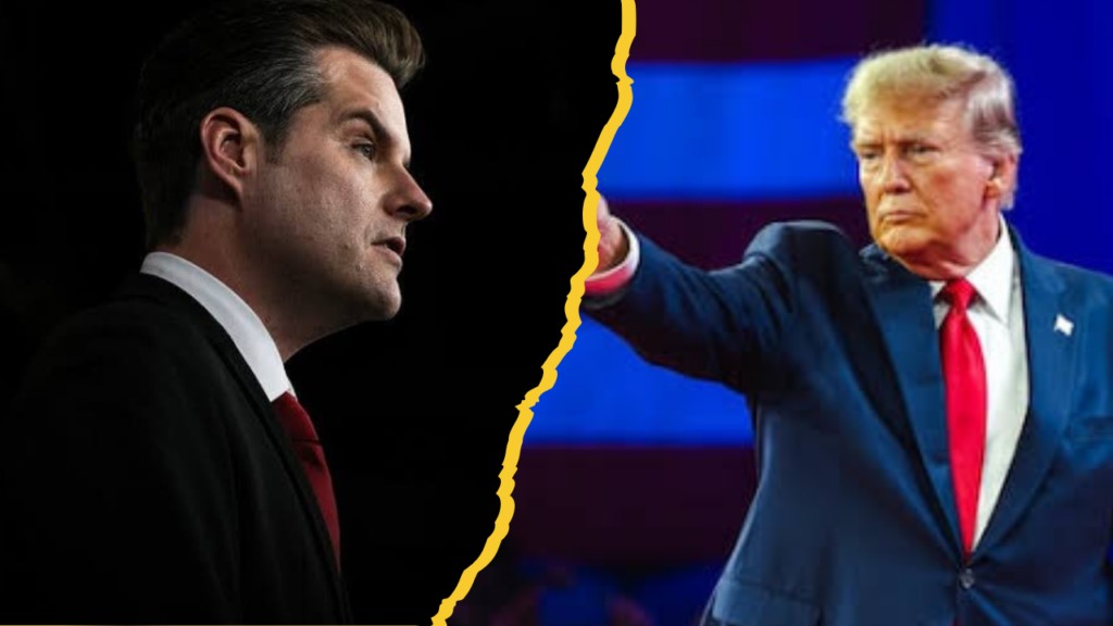 Gaetz Support for Donald Trump