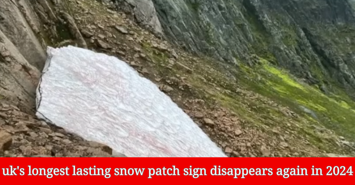 uk's longest lasting snow patch sign disappears again in 2024